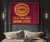Cutler West Basketball Collection Arizona State University Wells Fargo Arena Teamcolor Seating Chart