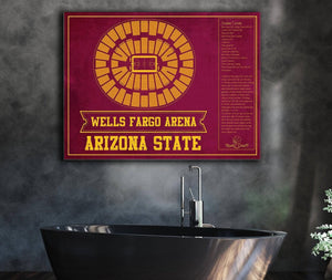 Cutler West Arizona State University Wells Fargo Arena Teamcolor Seating Chart
