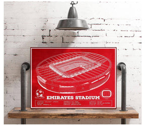 Cutler West Arsenal Football Club - Emirates Stadium Soccer Print