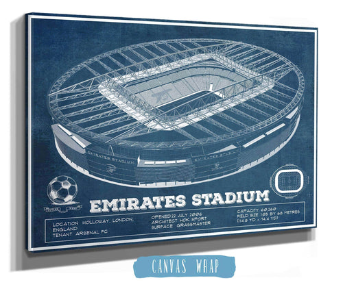 14" x 11" / Stretched Canvas Wrap Cutler West Arsenal Football Club Emirates Stadium Soccer Print