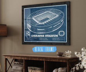 20" x 16" / Black Frame Cutler West Arsenal Football Club Emirates Stadium Soccer Print