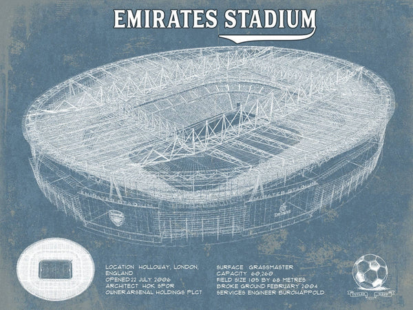 Cutler West Arsenal Football Club Emirates Stadium Soccer Vintage Print