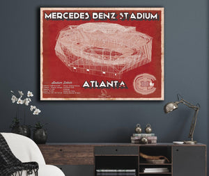 Cutler West Atlanta Falcons - Mercedes-Benz Stadium NFL Team Print