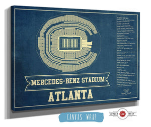 Cutler West Atlanta Falcons - Mercedes-Benz Stadium - Vintage Football Print