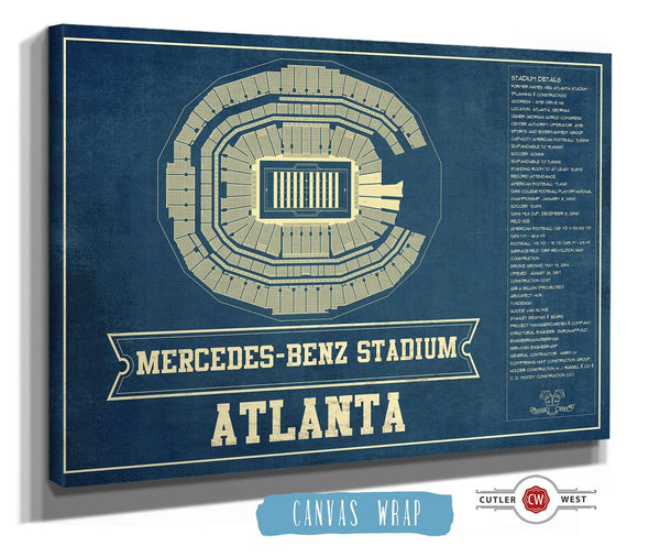 Cutler West Atlanta Falcons - Mercedes-Benz Stadium - Vintage Football Print