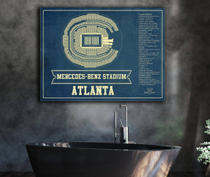 Cutler West Atlanta Falcons - Mercedes-Benz Stadium - Vintage Football Print