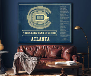 Cutler West Atlanta Falcons - Mercedes-Benz Stadium - Vintage Football Print