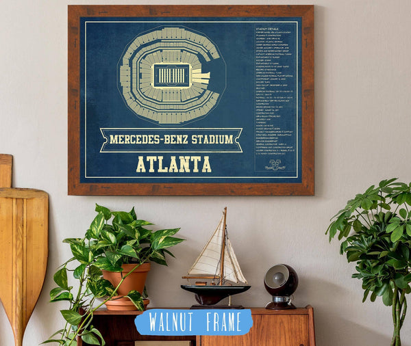 Cutler West Atlanta Falcons - Mercedes-Benz Stadium - Vintage Football Print