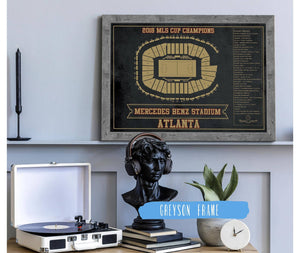 Cutler West Atlanta United F.C. - Mercedes-Benz Stadium Stadium Vintage Soccer Print