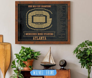 Cutler West Atlanta United F.C. - Mercedes-Benz Stadium Stadium Vintage Soccer Print