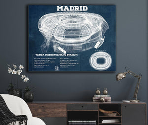 Cutler West Atlético Madrid FC Wanda Metropolitano Stadium Soccer Print