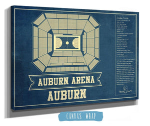 Cutler West Auburn Tigers - Auburn Arena Vintage Blueprint