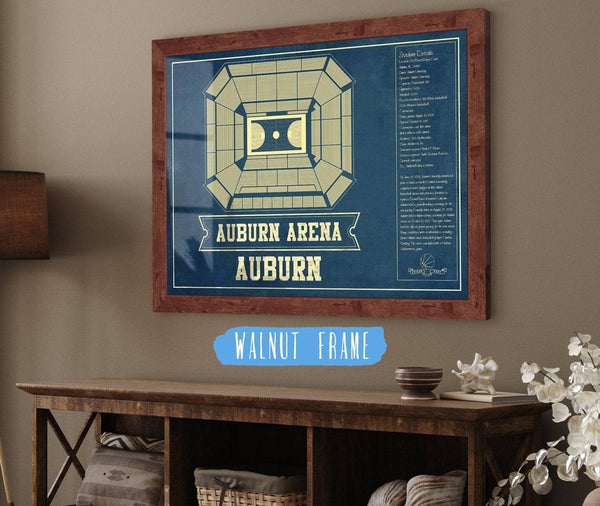 Cutler West Auburn Tigers - Auburn Arena Vintage Blueprint