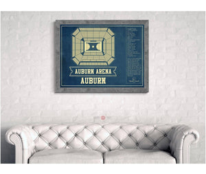 Cutler West Auburn Tigers - Auburn Arena Vintage Blueprint