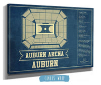 Cutler West Basketball Collection Auburn Tigers - Jordan-Hare Vintage Stadium Blueprint