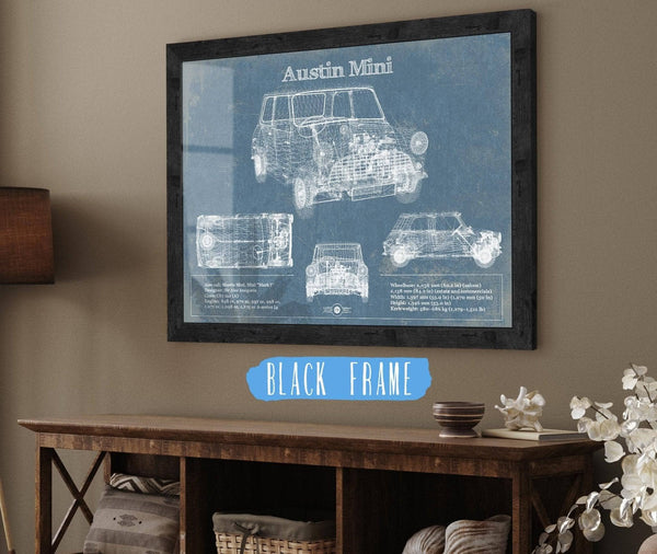 Cutler West Austin Mini Blueprint Vintage Auto Print