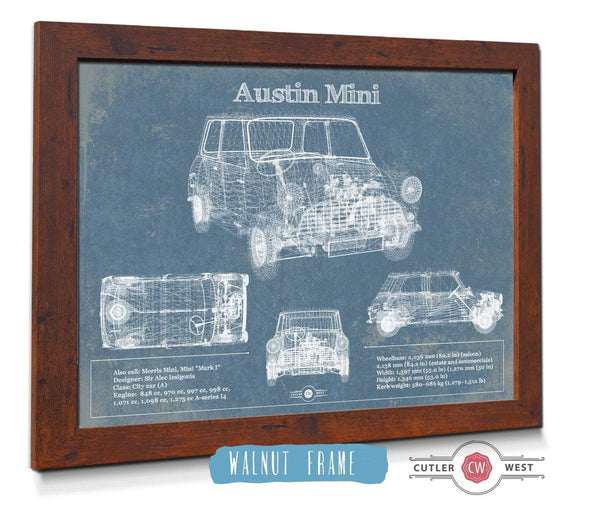 Cutler West Austin Mini Blueprint Vintage Auto Print