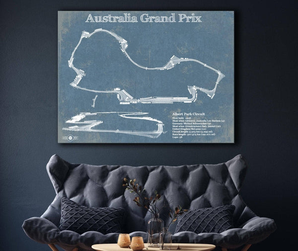 Cutler West Australian Grand Prix Formula One Blueprint Race Track Print