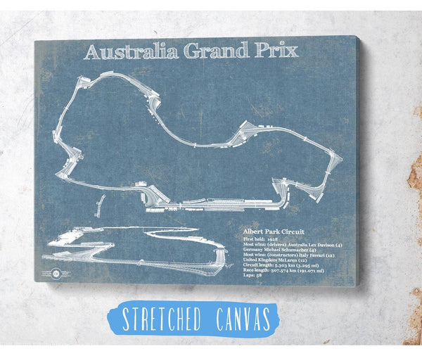 Cutler West Australian Grand Prix Formula One Blueprint Race Track Print