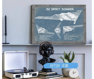 Cutler West B2 Bomber Patent Blueprint Original Design Wall Art
