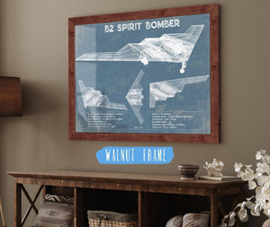 Cutler West B2 Bomber Patent Blueprint Original Design Wall Art