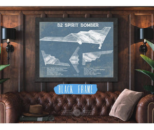 Cutler West B2 Bomber Patent Blueprint Original Design Wall Art