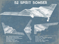 Cutler West Military Aircraft B2 Bomber Patent Blueprint Original Design Wall Art