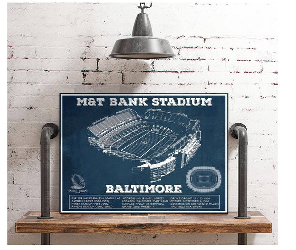 Cutler West Baltimore Ravens - M&T Bank Stadium - Vintage Football Print