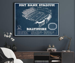 Cutler West Baltimore Ravens - M&T Bank Stadium - Vintage Football Print