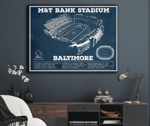 Cutler West Baltimore Ravens - M&T Bank Stadium - Vintage Football Print