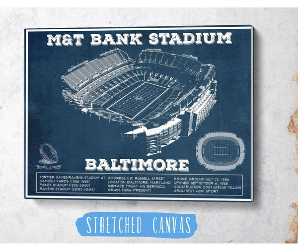 Cutler West Baltimore Ravens - M&T Bank Stadium - Vintage Football Print