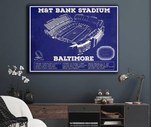 Cutler West Baltimore Ravens - M&T Bank Stadium - Vintage Football Team Color Print