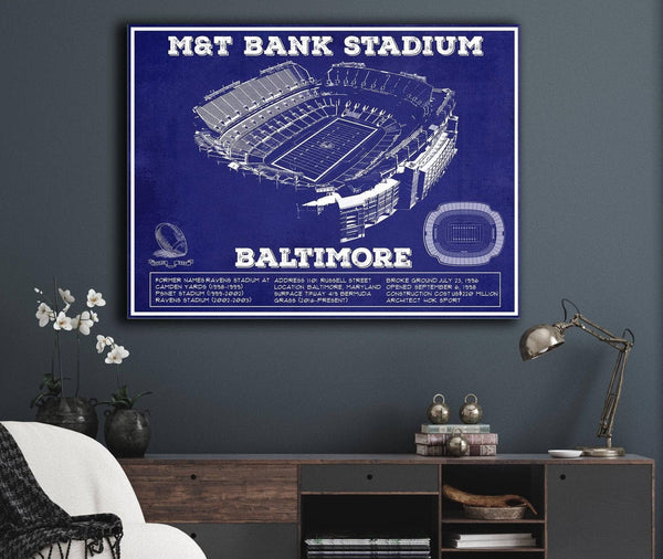 Cutler West Baltimore Ravens - M&T Bank Stadium - Vintage Football Team Color Print