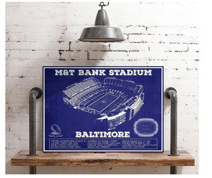 Cutler West Baltimore Ravens - M&T Bank Stadium - Vintage Football Team Color Print