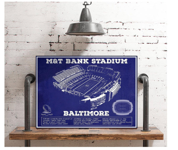 Cutler West Baltimore Ravens - M&T Bank Stadium - Vintage Football Team Color Print