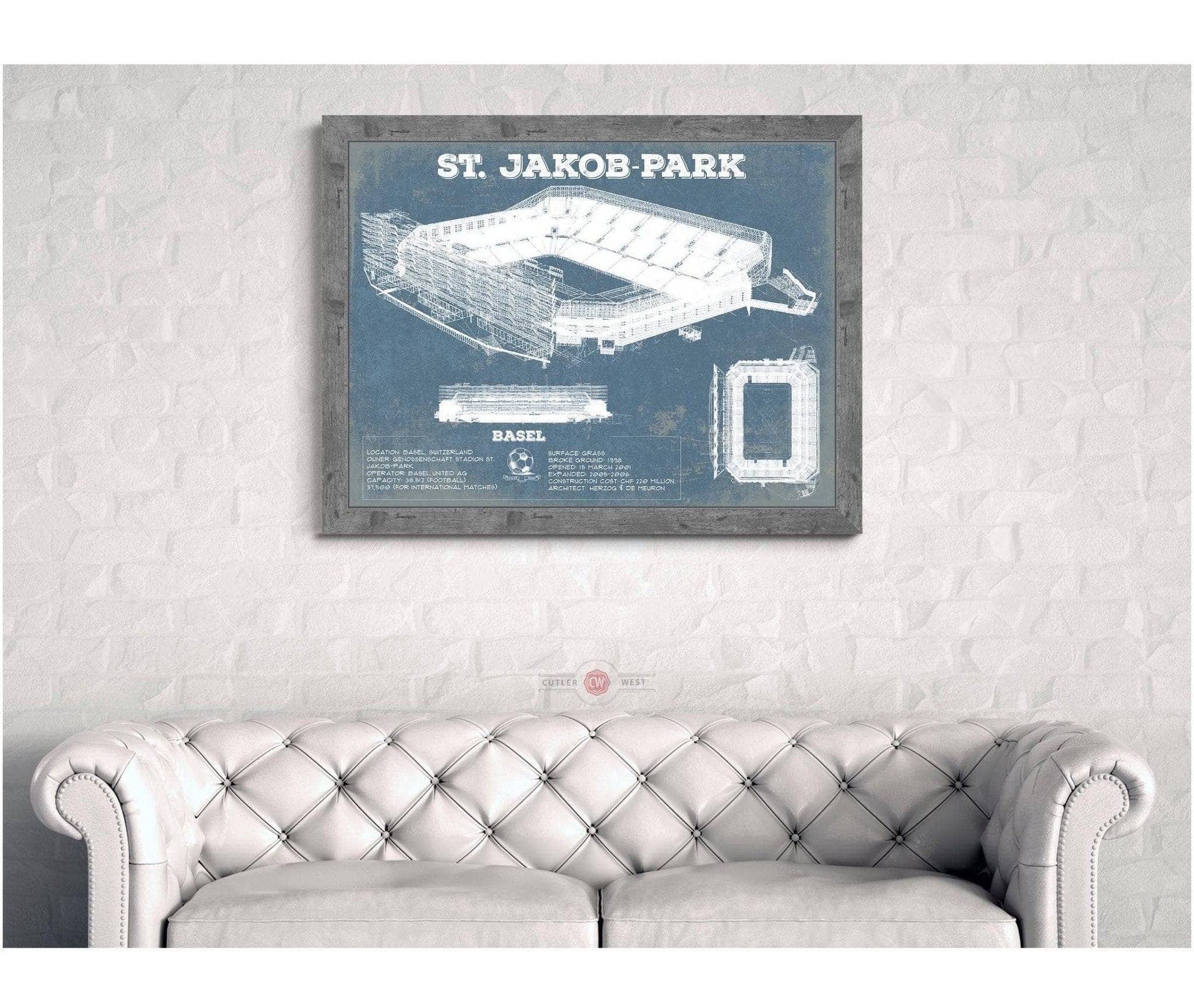 Cutler West Basel Football Club St. Jakob Park Soccer Print