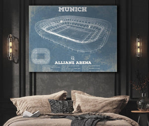 Cutler West Bayern Munich FC Vintage Allianz Arena Soccer Print