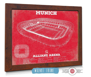 Cutler West Bayern Munich FC Vintage Allianz Arena Soccer Team Color Print