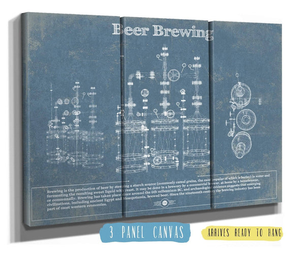 Cutler West Beer Brewing Blueprint Original Wall Art
