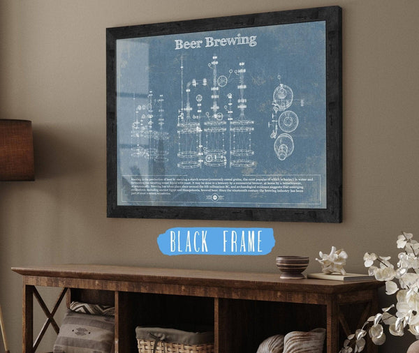 Cutler West Beer Brewing Blueprint Original Wall Art