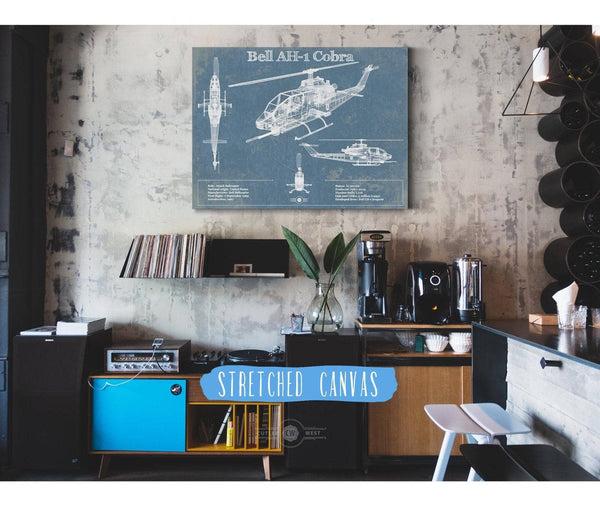 Cutler West Bell AH-1 HueyCobra/Cobra Vintage Original Blueprint Military Print