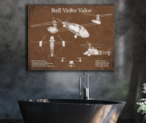 Cutler West Bell V280 Valor Future Vertical Lift Vintage Blueprint