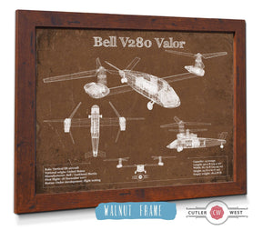 Cutler West Bell V280 Valor Future Vertical Lift Vintage Blueprint