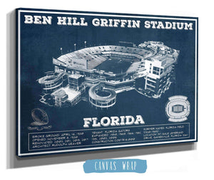 Cutler West Ben Hill Griffin Stadium Art - University of Florida Gators Vintage Stadium Art Print