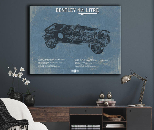Cutler West Bentley 4½ Litre Vintage Car Print