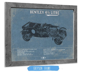 14" x 11" / Greyson Frame Cutler West Bentley 4½ Litre Vintage Car Print