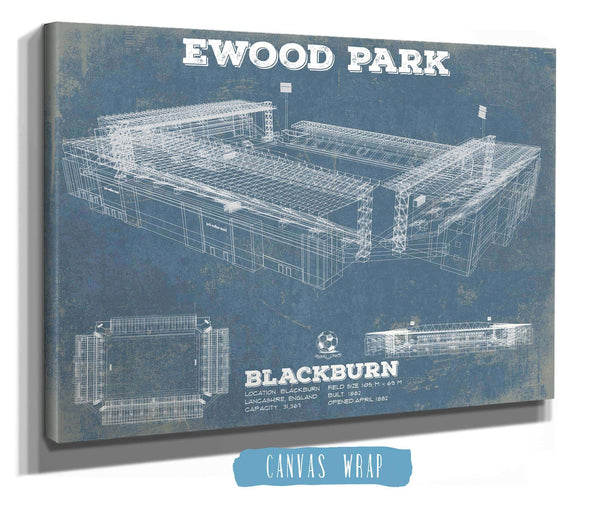 Cutler West Blackburn Rovers FC Vintage Ewood Park Soccer Print