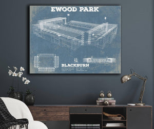 Cutler West Blackburn Rovers FC Vintage Ewood Park Soccer Print