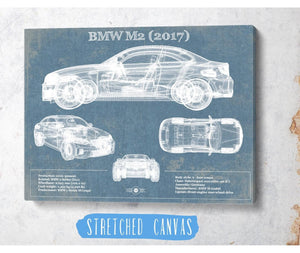 Cutler West BMW M2 2017 Blueprint Vintage Auto Print