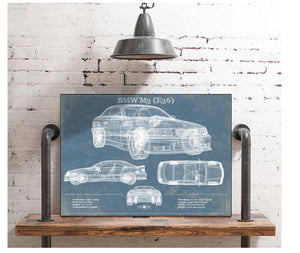 Cutler West BMW M3 (E36) Vintage Blueprint Auto Print